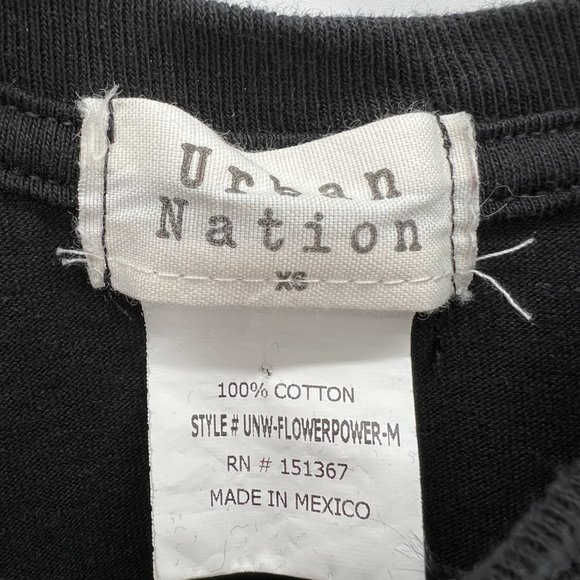Urban Nation Enjoy The Little Things Flower Mushroom Graphic Tee Shirt Size XS - Picture 3 of 8